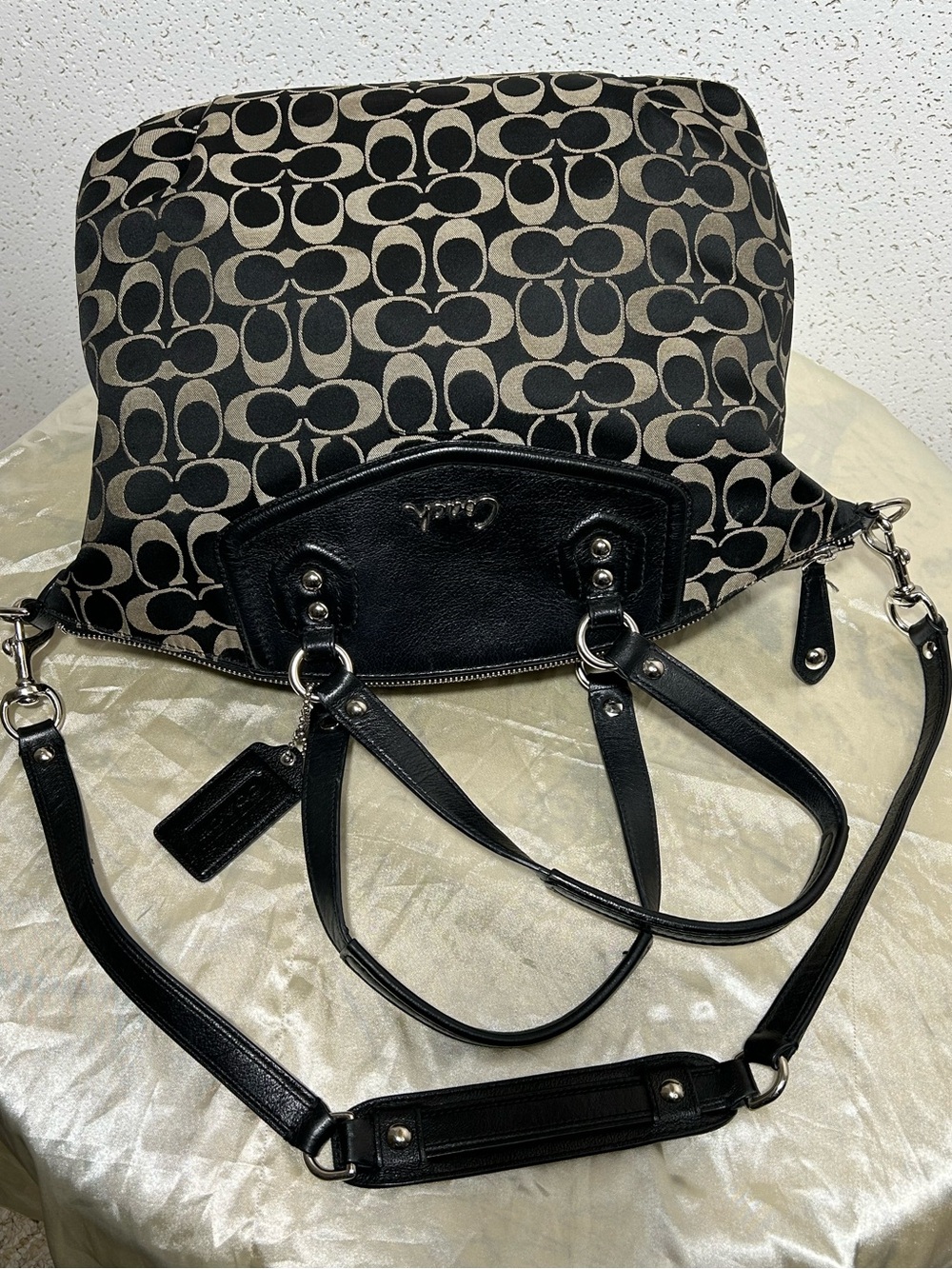 Coach Ashley signature C canvas satchel F25185 - Picture 7 of 11